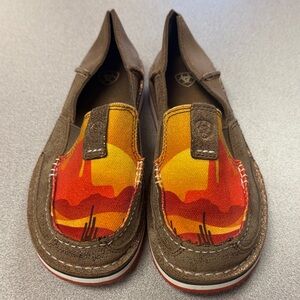 Ariat Brown and Multicolor Loafers